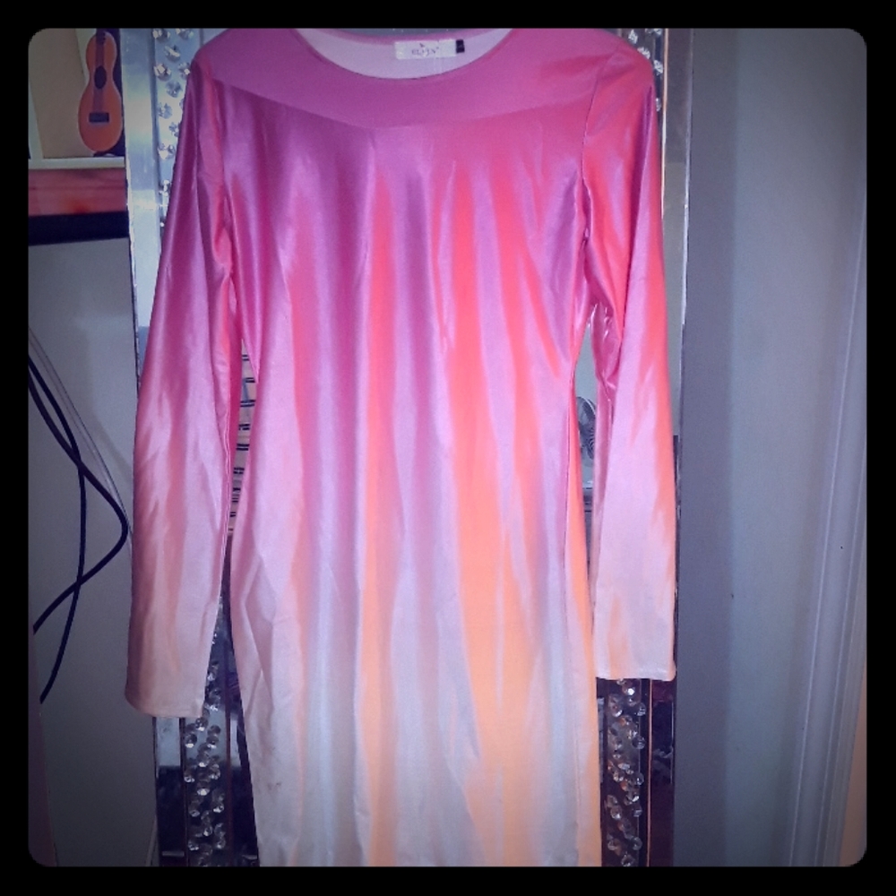 Pink Silky Dress